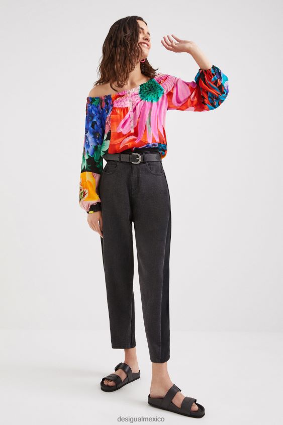 Desigual mujer metro. blusa floral de christian lacroix VZ26R0810 ropa