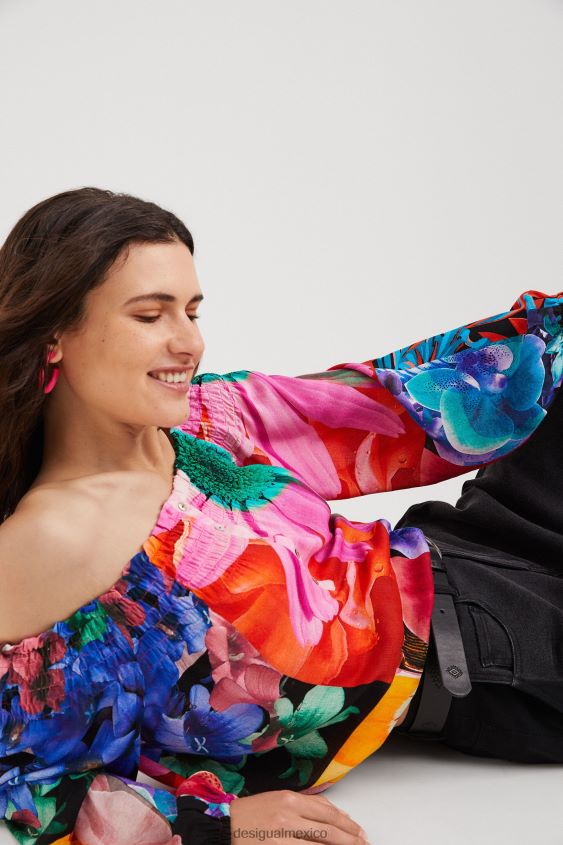 Desigual mujer metro. blusa floral de christian lacroix VZ26R0810 ropa