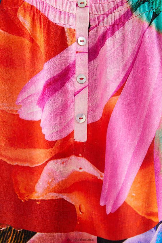 Desigual mujer metro. blusa floral de christian lacroix VZ26R0810 ropa
