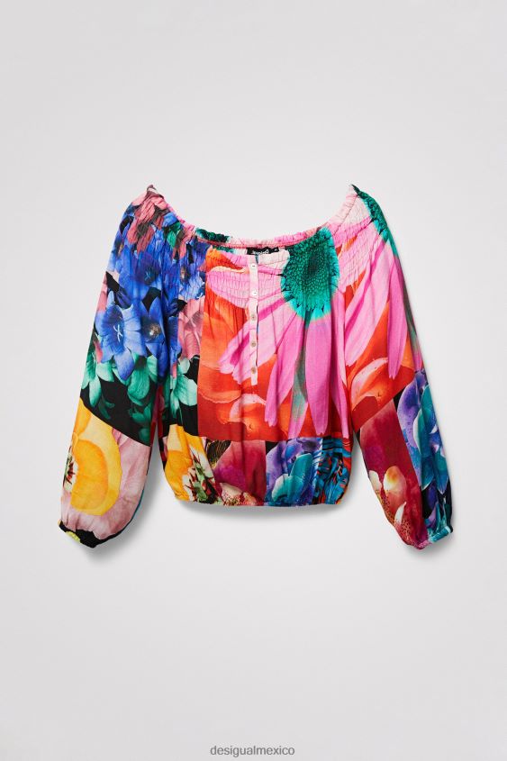Desigual mujer metro. blusa floral de christian lacroix VZ26R0810 ropa