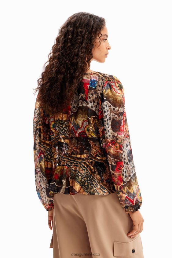 Desigual mujer metro. blusa tapizada de christian lacroix VZ26R082 ropa