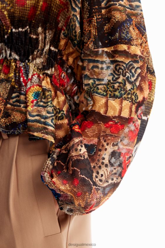 Desigual mujer metro. blusa tapizada de christian lacroix VZ26R082 ropa
