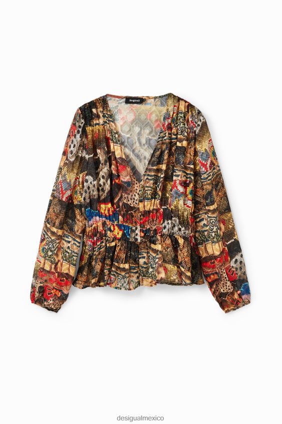 Desigual mujer metro. blusa tapizada de christian lacroix VZ26R082 ropa