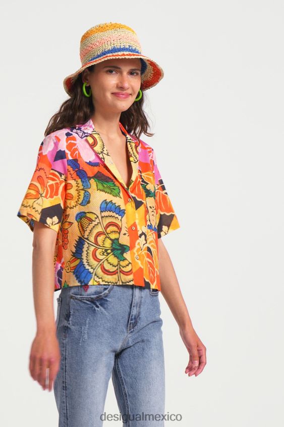 Desigual mujer metro. camisa tropical de christian lacroix VZ26R01064 ropa