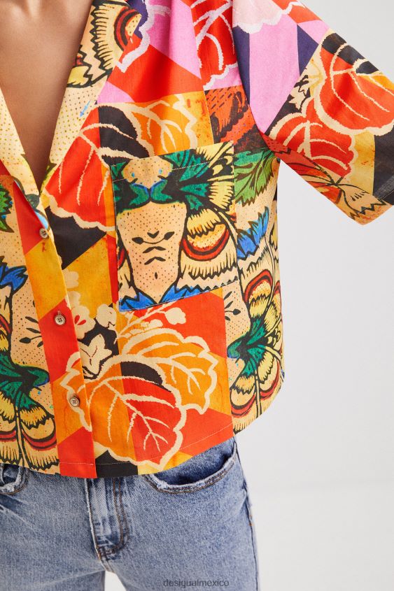 Desigual mujer metro. camisa tropical de christian lacroix VZ26R01064 ropa