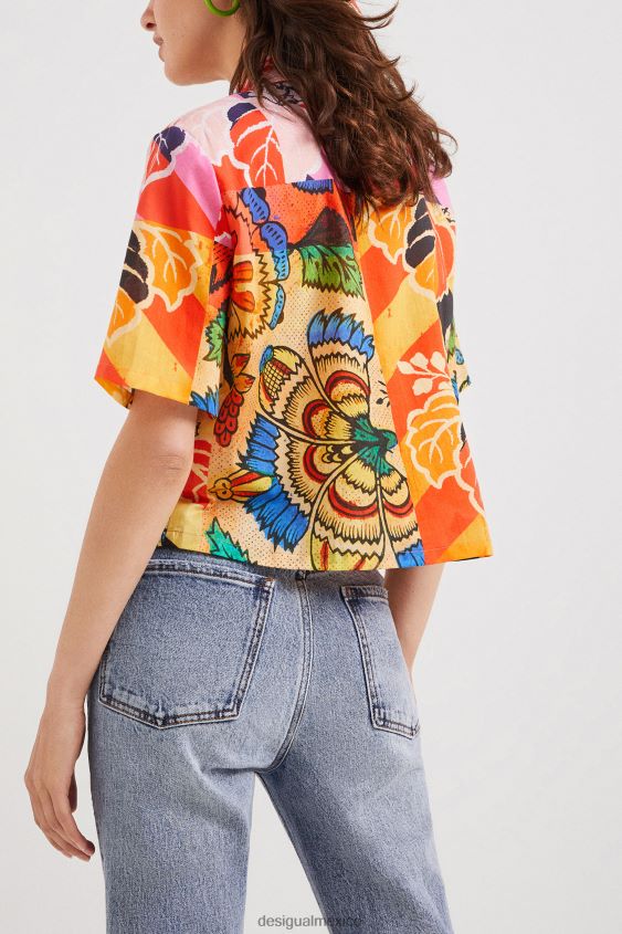 Desigual mujer metro. camisa tropical de christian lacroix VZ26R01064 ropa
