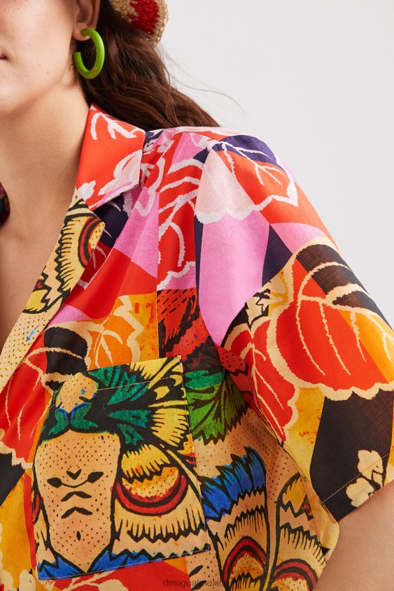 Desigual mujer metro. camisa tropical de christian lacroix VZ26R01064 ropa