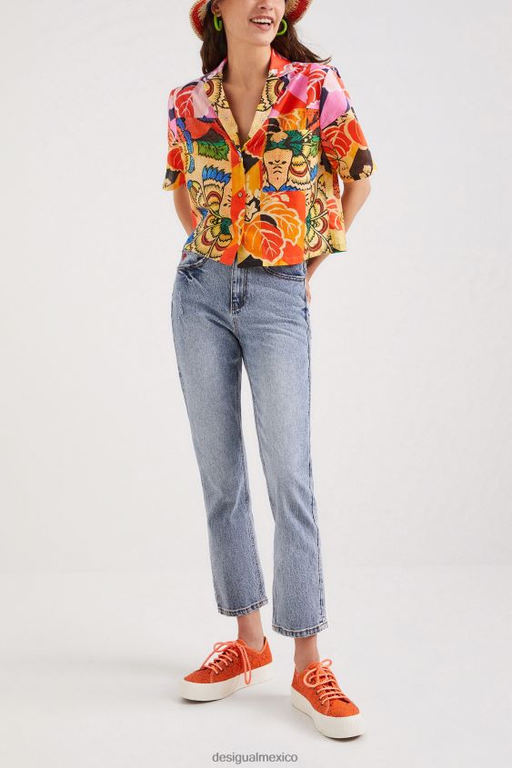 Desigual mujer metro. camisa tropical de christian lacroix VZ26R01064 ropa