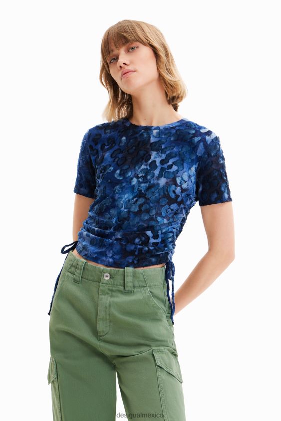 Desigual mujer camiseta ajustada con estampado animal VZ26R0509 ropa