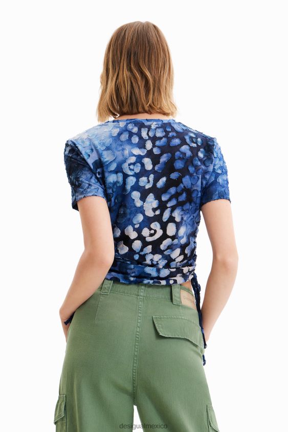 Desigual mujer camiseta ajustada con estampado animal VZ26R0509 ropa
