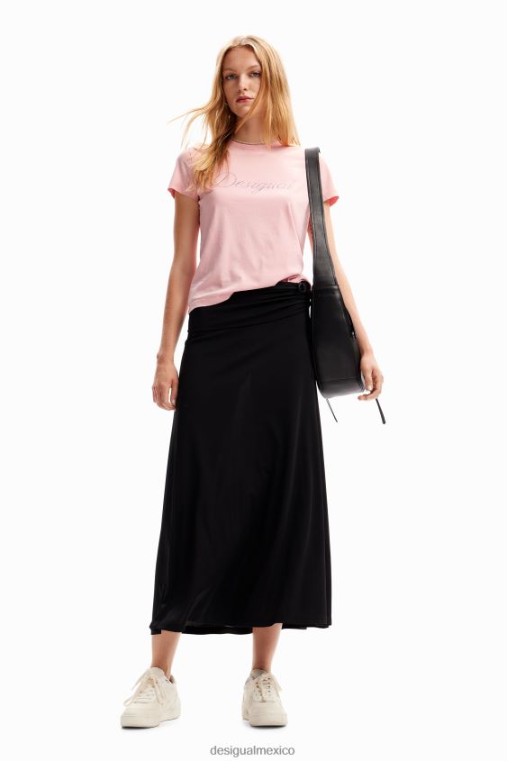Desigual mujer camiseta ajustada con strass VZ26R0117 ropa