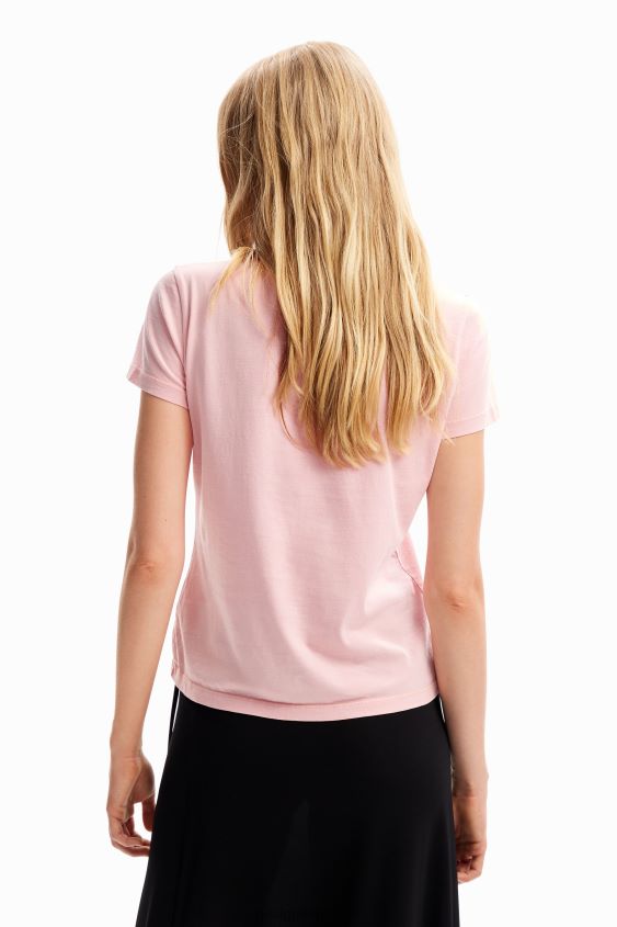 Desigual mujer camiseta ajustada con strass VZ26R0117 ropa