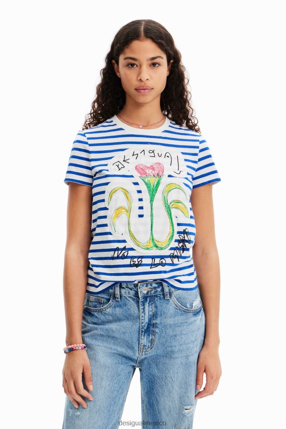 Desigual mujer camiseta arty a rayas VZ26R0951 ropa