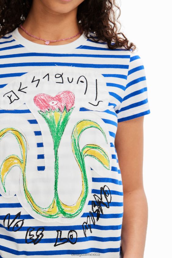 Desigual mujer camiseta arty a rayas VZ26R0951 ropa