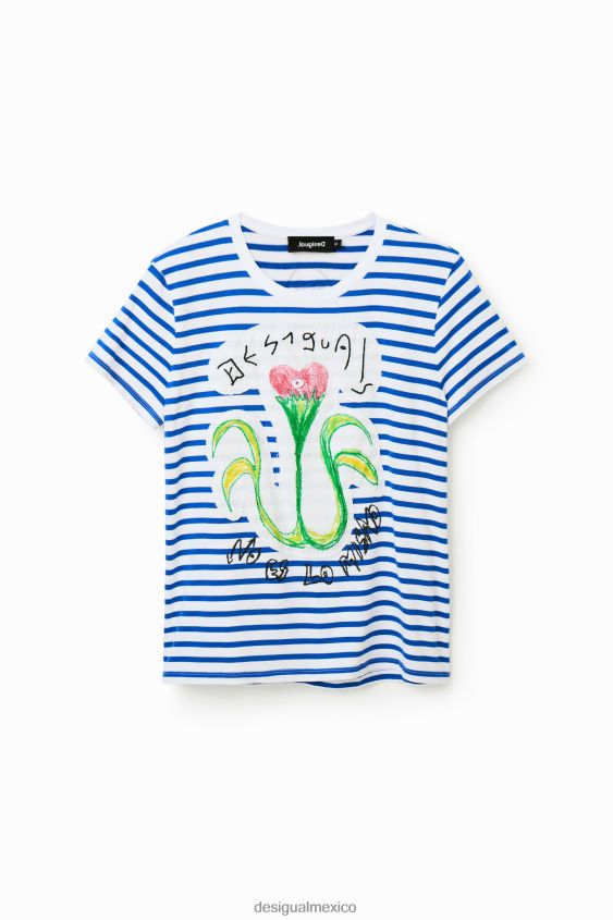 Desigual mujer camiseta arty a rayas VZ26R0951 ropa