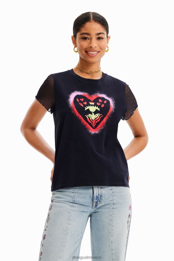 Desigual mujer camiseta arty corazón VZ26R0893 ropa