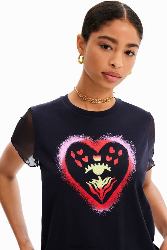 Desigual mujer camiseta arty corazón VZ26R0893 ropa