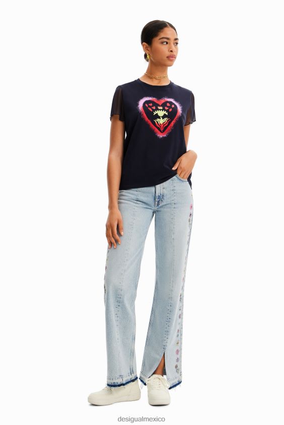 Desigual mujer camiseta arty corazón VZ26R0893 ropa