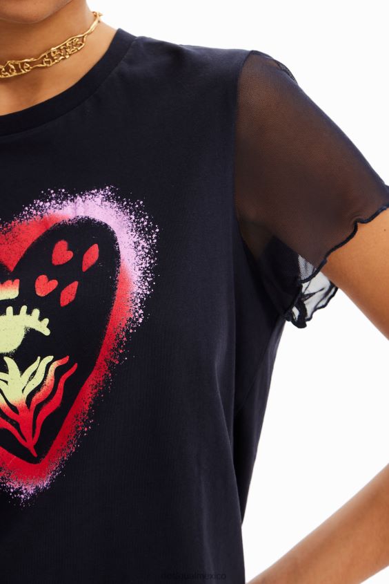 Desigual mujer camiseta arty corazón VZ26R0893 ropa