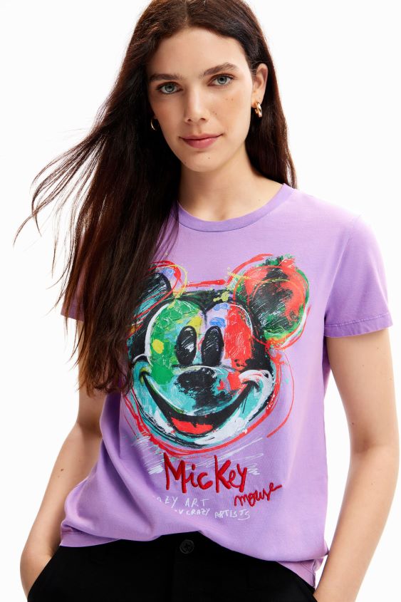 Desigual mujer camiseta arty de mickey mouse VZ26R027 ropa