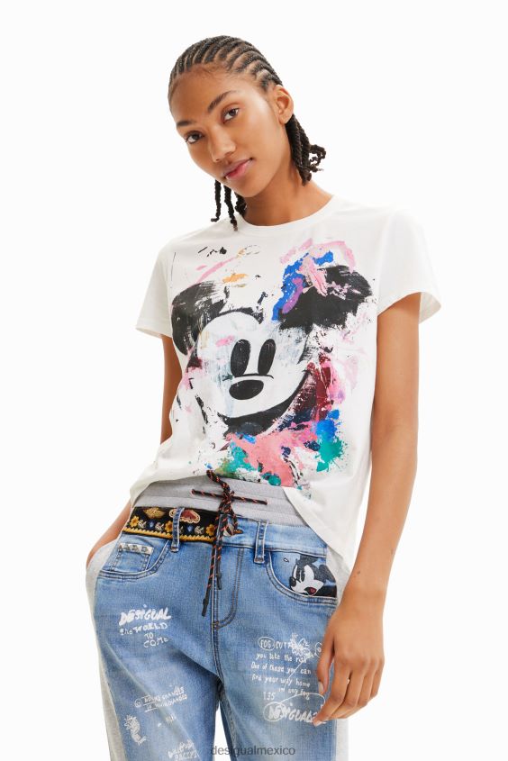 Desigual mujer camiseta arty de mickey mouse de disney VZ26R0483 ropa