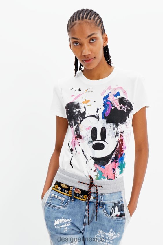 Desigual mujer camiseta arty de mickey mouse de disney VZ26R0483 ropa