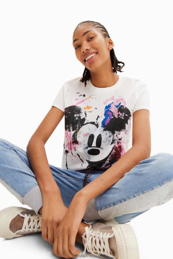 Desigual mujer camiseta arty de mickey mouse de disney VZ26R0483 ropa