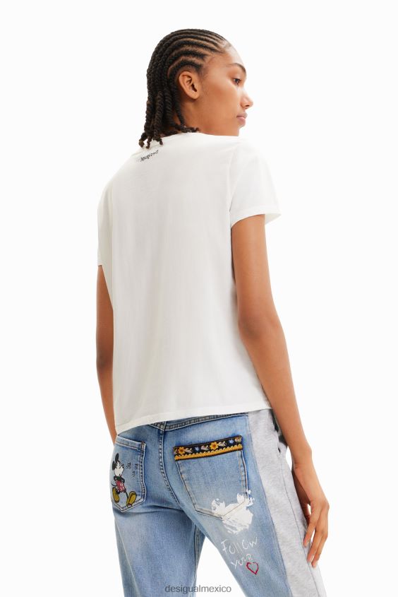 Desigual mujer camiseta arty de mickey mouse de disney VZ26R0483 ropa