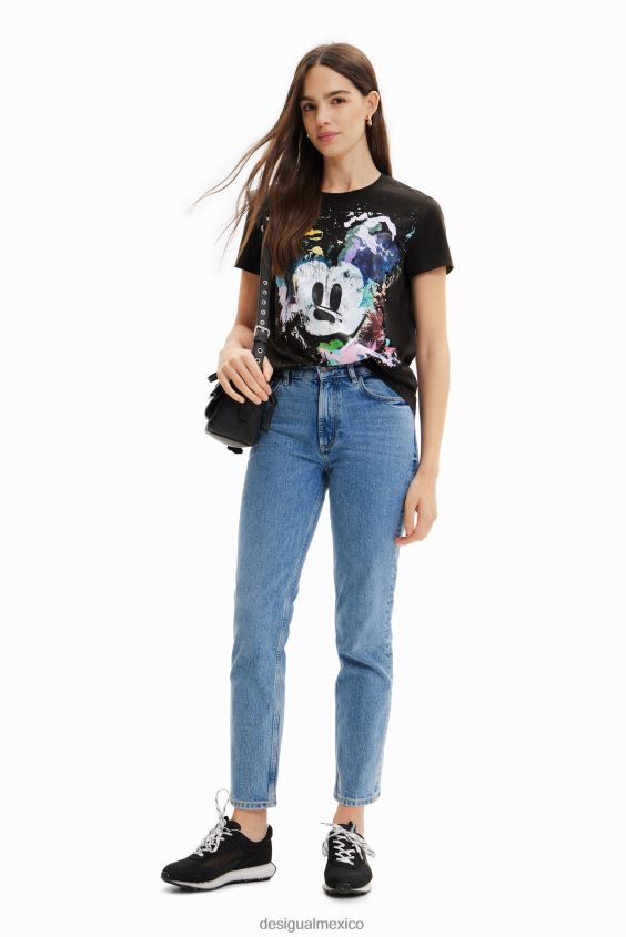 Desigual mujer camiseta arty de mickey mouse de disney VZ26R0877 ropa