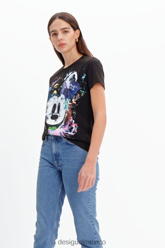 Desigual mujer camiseta arty de mickey mouse de disney VZ26R0877 ropa
