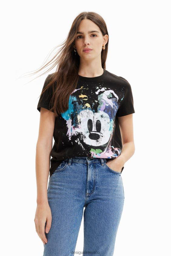 Desigual mujer camiseta arty de mickey mouse de disney VZ26R0877 ropa