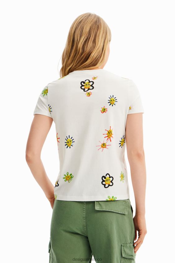 Desigual mujer camiseta arty flocada VZ26R0993 ropa