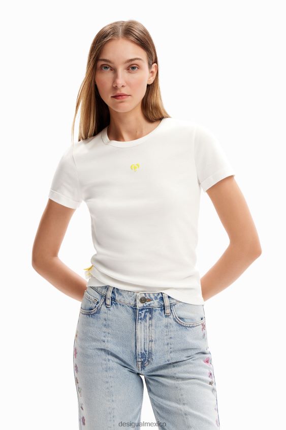 Desigual mujer camiseta basica corazon VZ26R01151 ropa