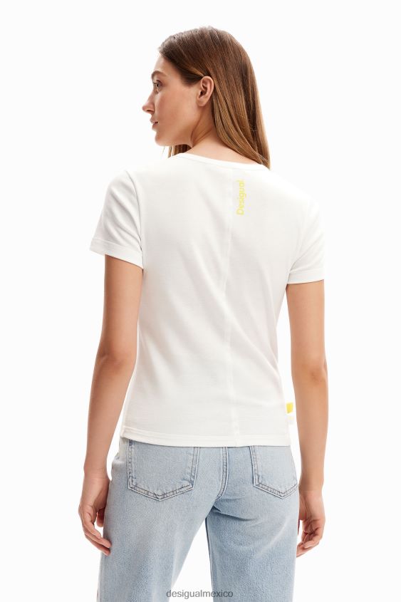 Desigual mujer camiseta basica corazon VZ26R01151 ropa
