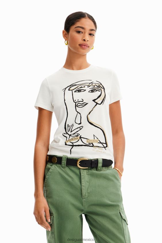 Desigual mujer camiseta con cara artística VZ26R01002 ropa