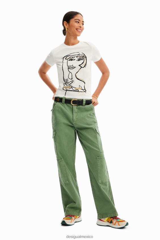 Desigual mujer camiseta con cara artística VZ26R01002 ropa