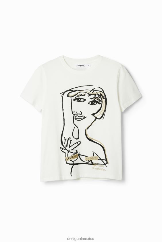 Desigual mujer camiseta con cara artística VZ26R01002 ropa