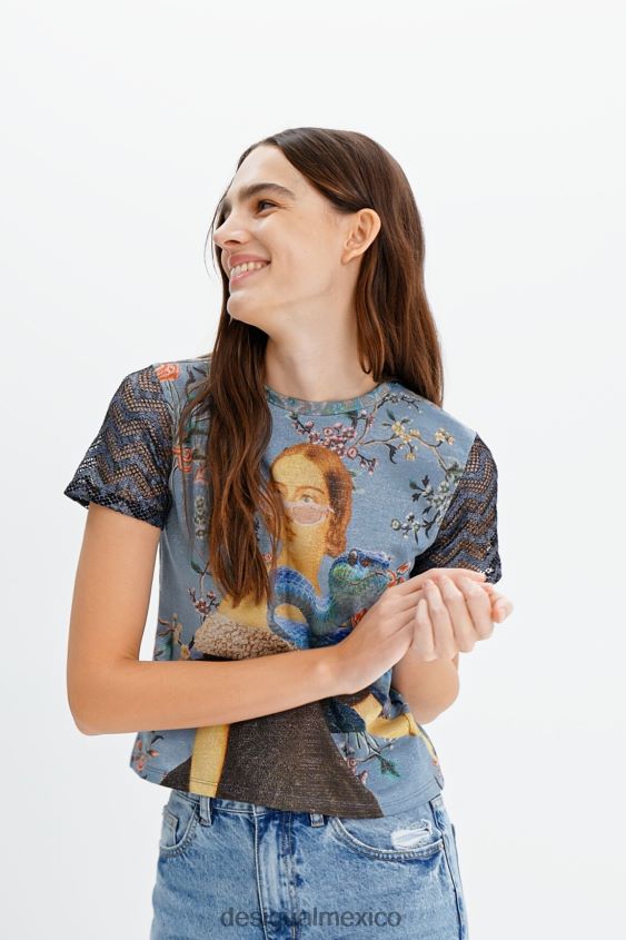 Desigual mujer camiseta con collage de punto VZ26R0858 ropa