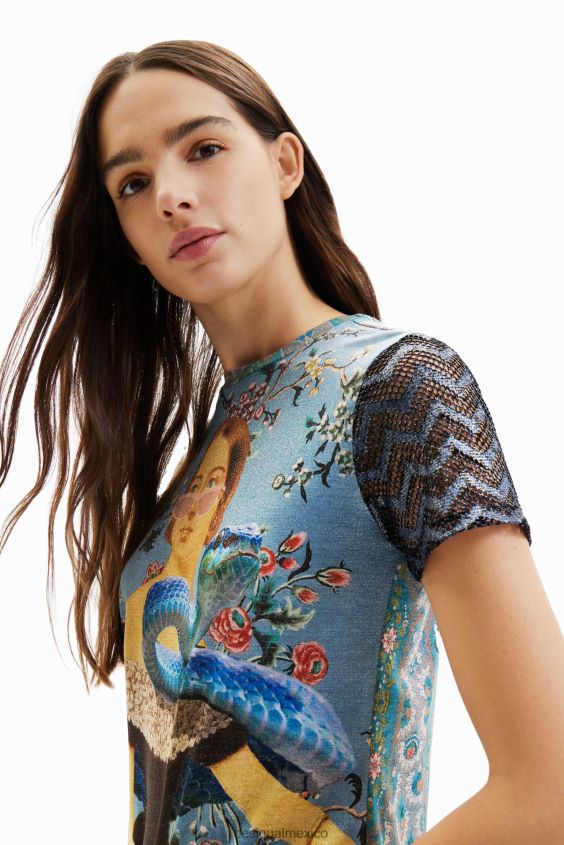 Desigual mujer camiseta con collage de punto VZ26R0858 ropa