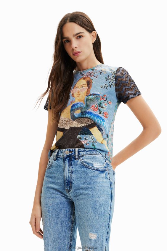 Desigual mujer camiseta con collage de punto VZ26R0858 ropa