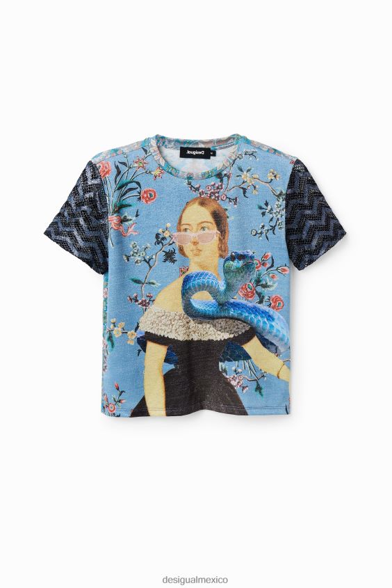 Desigual mujer camiseta con collage de punto VZ26R0858 ropa