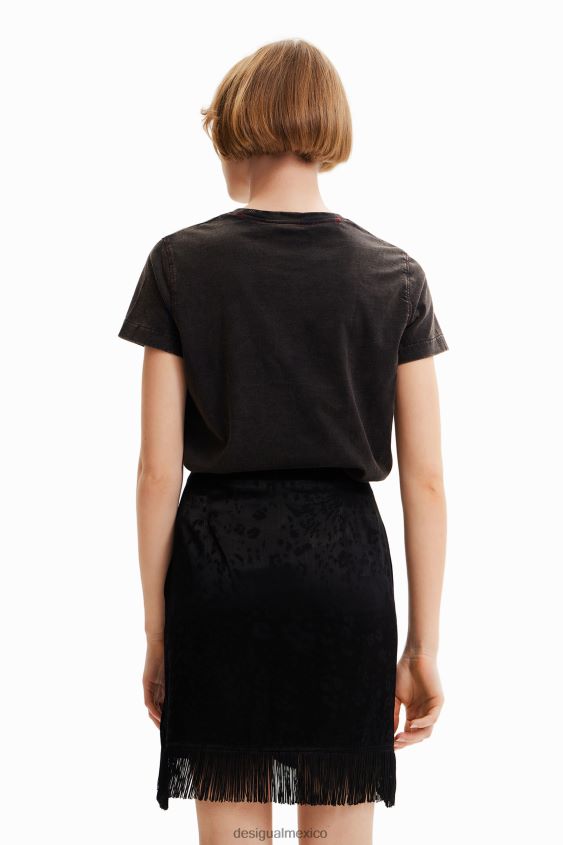 Desigual mujer camiseta con efecto periódico lavado VZ26R01004 ropa