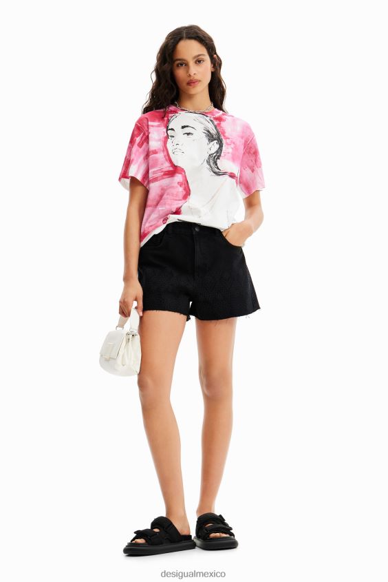 Desigual mujer camiseta con ilustración VZ26R0266 ropa