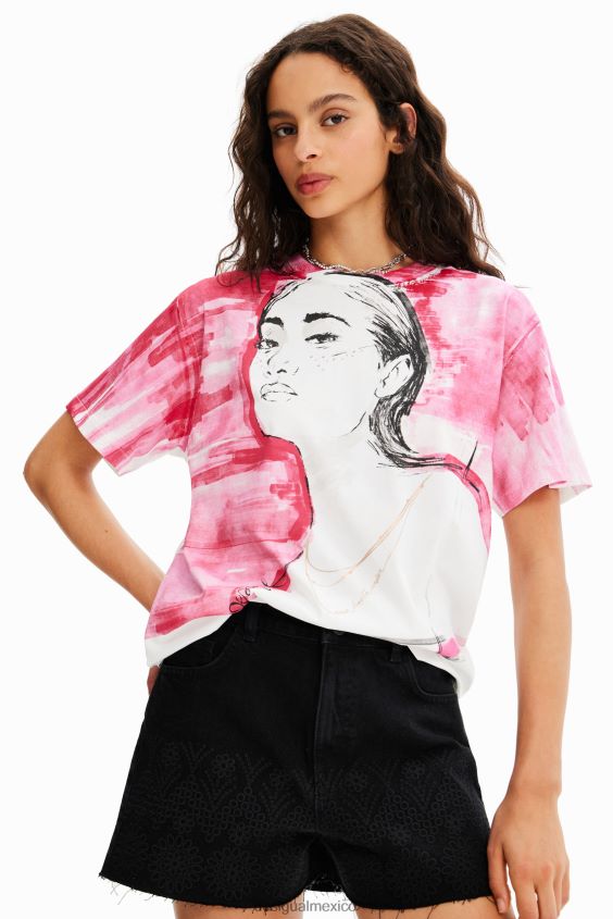 Desigual mujer camiseta con ilustración VZ26R0266 ropa