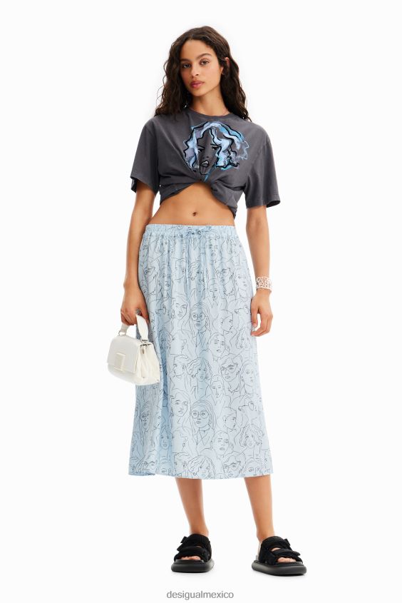 Desigual mujer camiseta con ilustración VZ26R063 ropa
