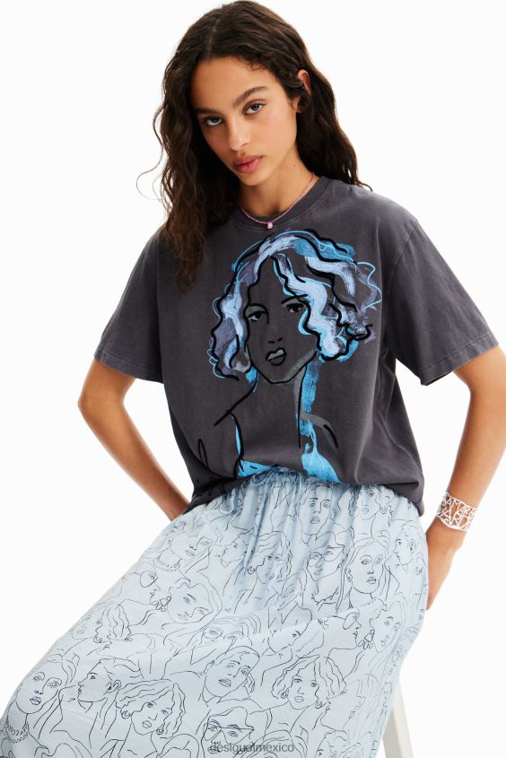 Desigual mujer camiseta con ilustración VZ26R063 ropa