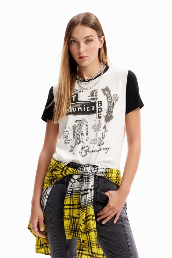 Desigual mujer camiseta con ilustración VZ26R064 ropa