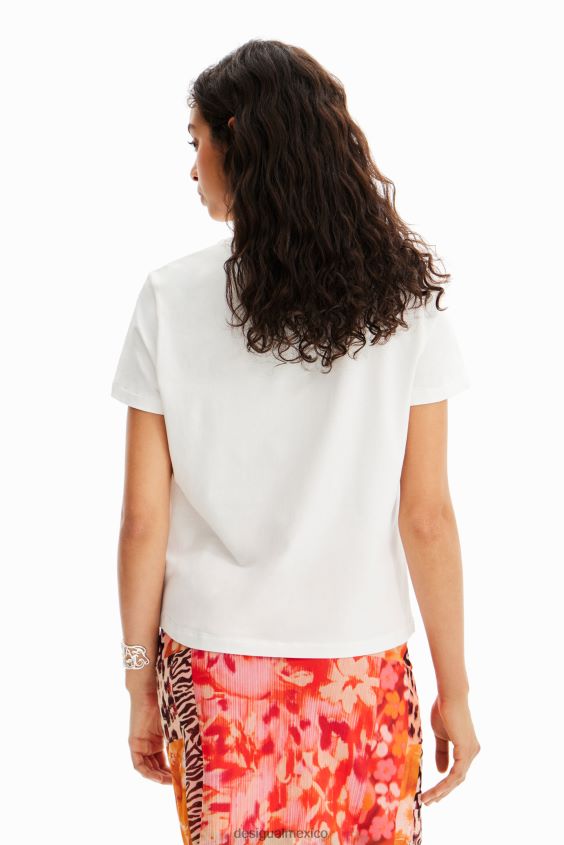 Desigual mujer camiseta con ilustración de flores VZ26R037 ropa