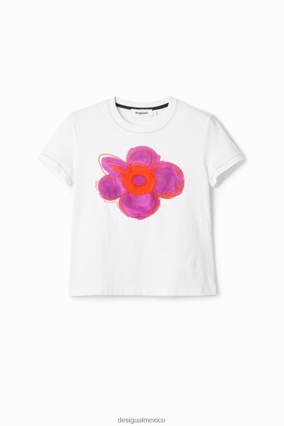 Desigual mujer camiseta con ilustración de flores VZ26R037 ropa