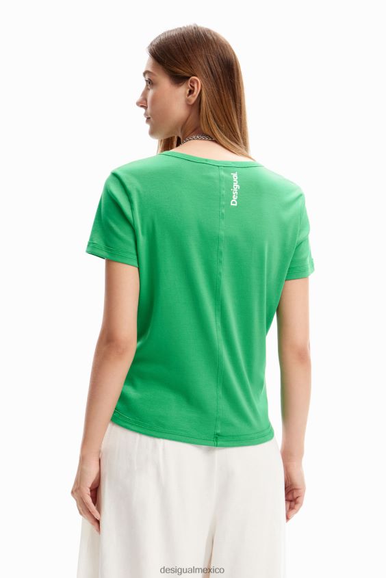 Desigual mujer camiseta con mensaje collage VZ26R0854 ropa